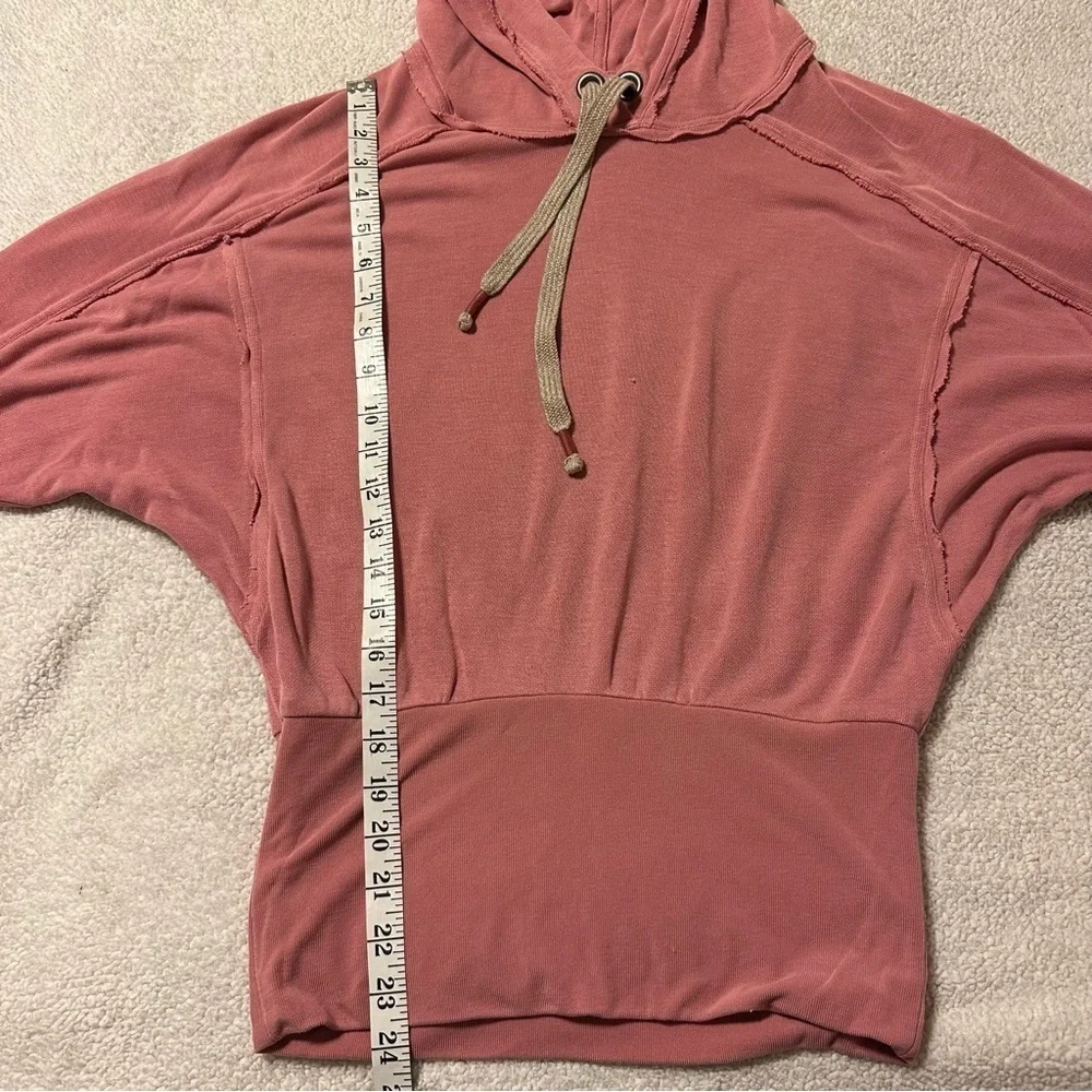 Free People Intimately Ready Go Pullover Hoodie Sweatshirt Pink FP